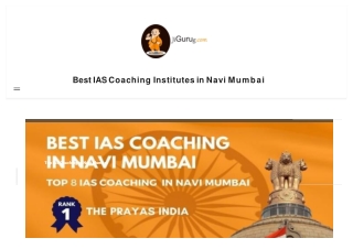 Best IAS coaching Institute in navi Mumbai
