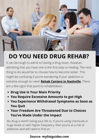 DO YOU NEED DRUG REHAB?