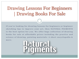 Drawing Lessons For Beginners | Drawing Books For Sale