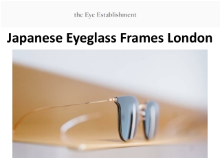 Japanese Eyeglass Frames London