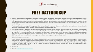 Free Datehookup