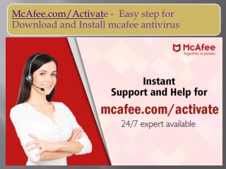 McAfee.com/Activate -  Easy step for Download and Install mcafee antivirus