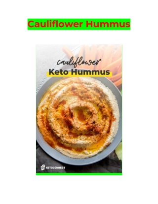 Cauliflower Hummus