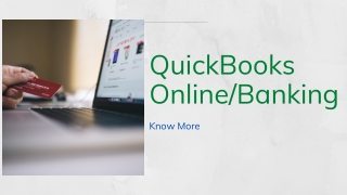 Know About QuickBooks Banking/Online - Fix Banking Error & Issue