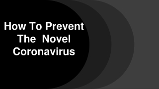 Taking The Right Measures To Control The Coronavirus
