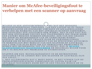 Mcafee telefoonnummer dus betere online-optie voor uw computer