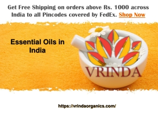 Essential Oils in India