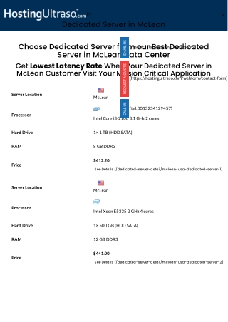 McLean Dedicated Server