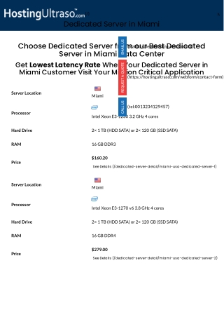 Miami Dedicated Server