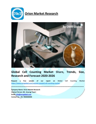 Global Cell Counting Market Size, Share, Future Prospects and Forecast 2020-2026