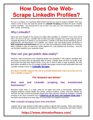LinkedIn Scraper