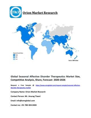 Global Seasonal Affective Disorder Therapeutics Market