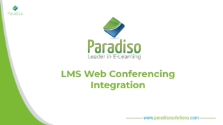 LMS web conferencing integration