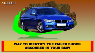 Way to Identify the Failed Shock Absorber in your BMW