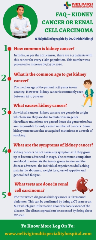 FAQ's on Kidney Cancer | Best Multispeciality Hospital in Bangalore | Nelivigi Multispeciality Hospital