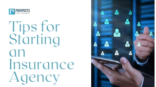 Tips for Starting an Insurance Agency