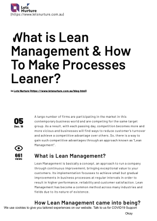 What is Lean Management & How To Make Processes Leaner?