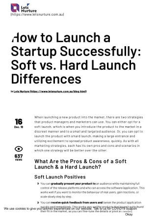 How to Launch a Startup Successfully: Soft vs. Hard Launch Differences