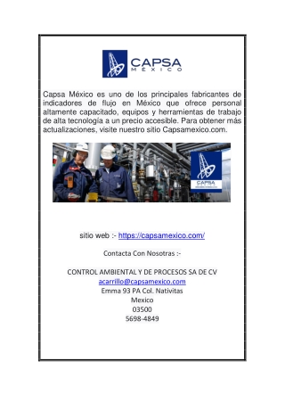 Visita Capsa mexico | Capsa México