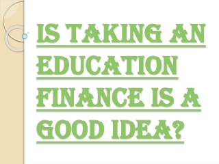 How can you Apply for Education Finance?