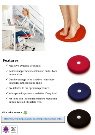 SISSEL SITFIT - Air filled active sitting aid | Pushpanjali medi India