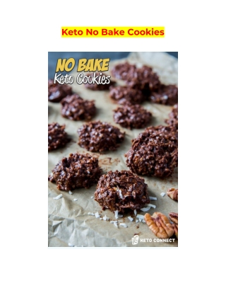 Keto No Bake Cookies