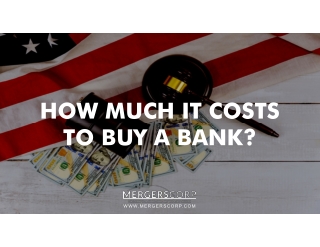 HOW MUCH IT COSTS TO BUY A BANK?