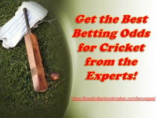 Understand cricket odds increases your chances to win