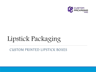 Lipstick Packaging Boxes