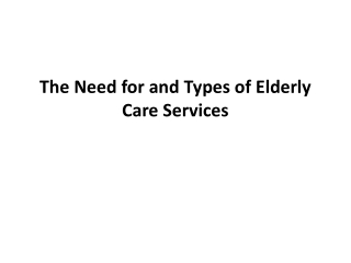 Aged Care Services