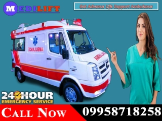 Use Medilift Road Ambulance Service in Ranchi and Tatanagar for Patient Shifting Solution