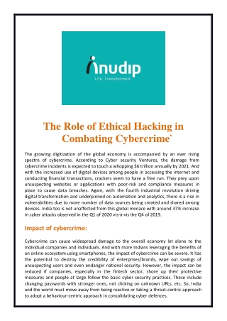 The Role of Ethical Hacking in Combating Cybercrime