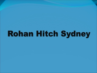 Rohan Hitch Sydney