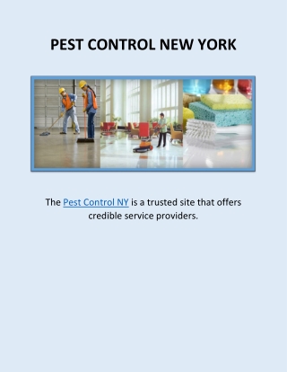 PEST CONTROL NEW YORK