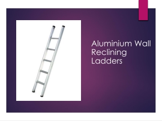 Aluminium Wall Reclining Ladders