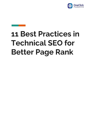 11 Best Practices in Technical SEO for Better Page Rank