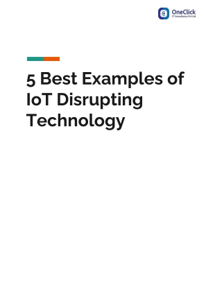 5 Best Examples of IoT Disrupting Technology