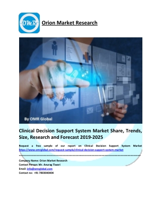 Clinical Decision Support System Market