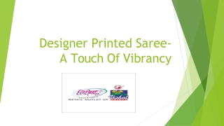 Designer printed sarees