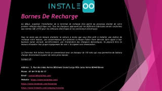 Bornes De Recharge