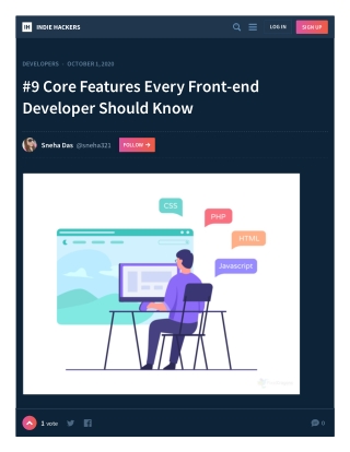 9 Core Features Every Front-end Developer Should Know