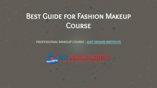 Comprehensive Guide for Fashion Makeup Course