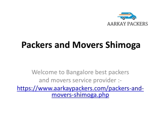 Relocation Services in Shimoga AarKay Packers