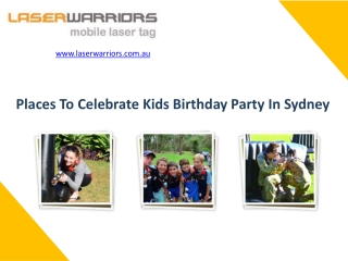 Places To Celebrate Kids Birthday Party In Sydney