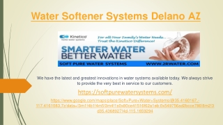 Water Softener Systems Delano AZ