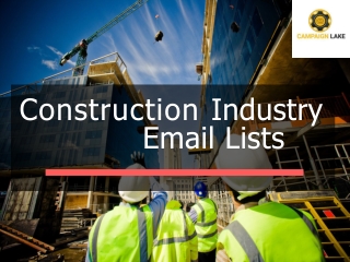 Construction Industry Email List