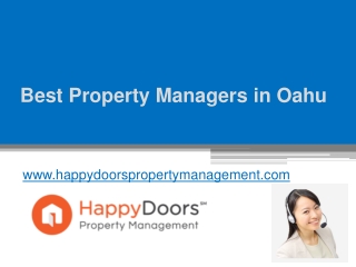 Best Property Managers in Oahu - www.happydoorspropertymanagement.com