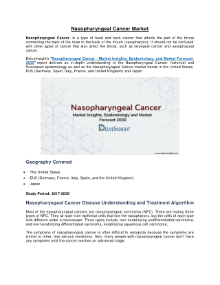 Nasopharyngeal Cancer Market