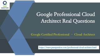 Google Professional Cloud Architect Exam Questions