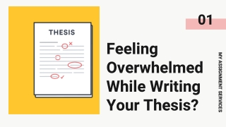 Feeling Overwhelmed While Writing Your Thesis?